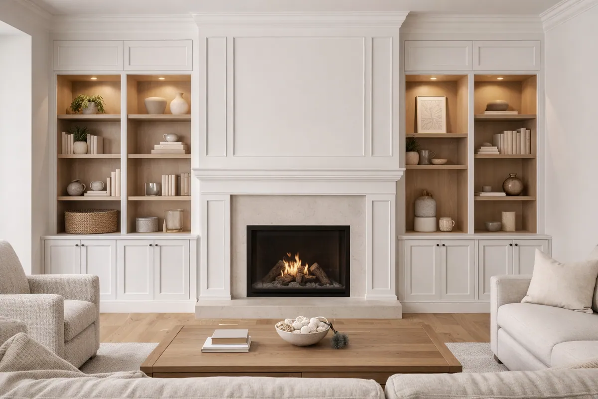 Detailed finish carpentry and trim work in a Cleveland home